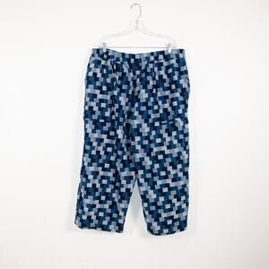 NETTLE Studios size 2XL Denim Patchwork Pull-on Pants Elastic waist